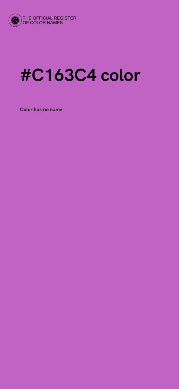 #C163C4 color image