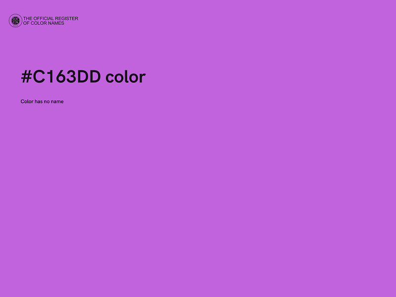 #C163DD color image