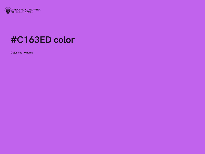 #C163ED color image