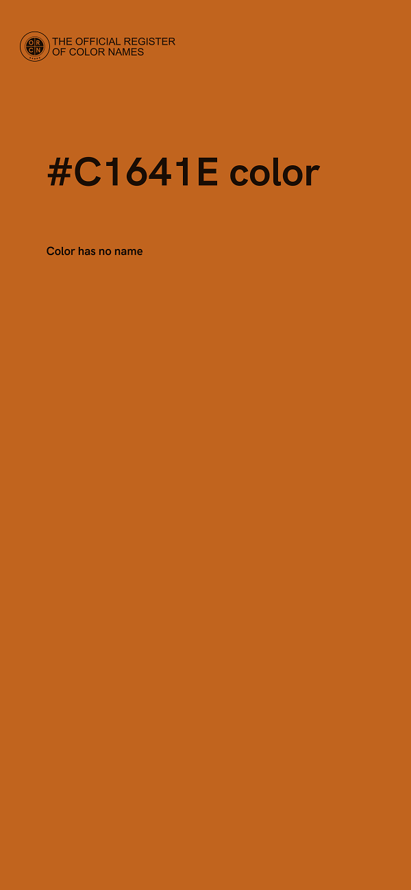 #C1641E color image
