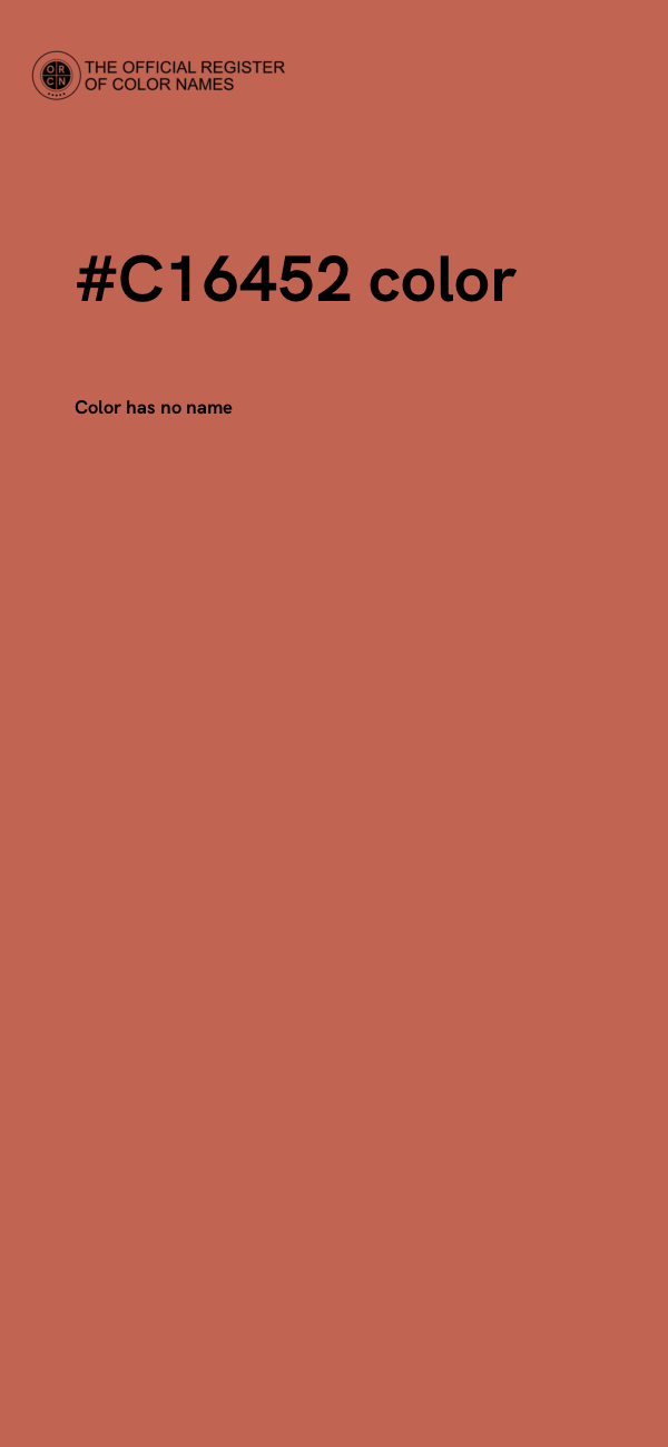 #C16452 color image