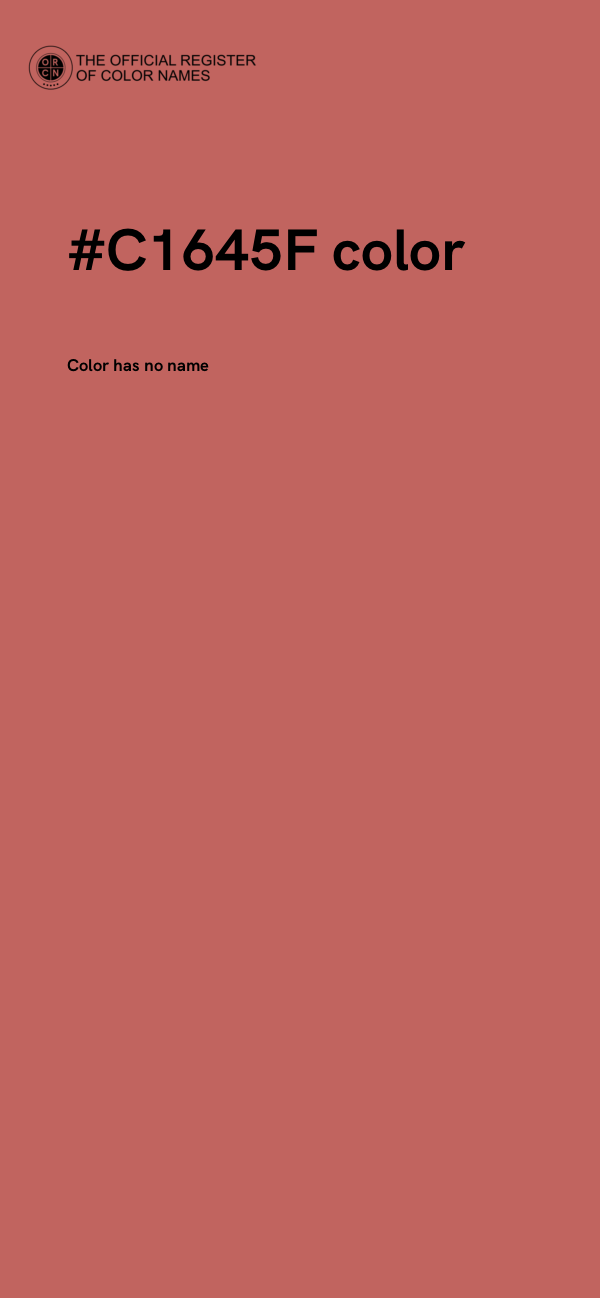 #C1645F color image