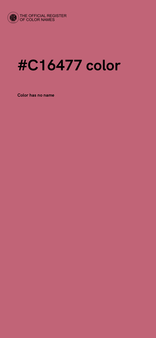 #C16477 color image