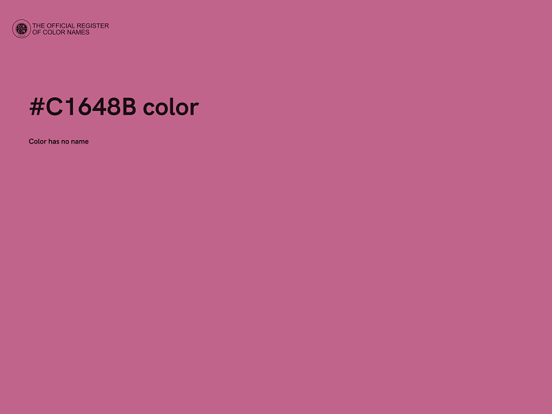 #C1648B color image