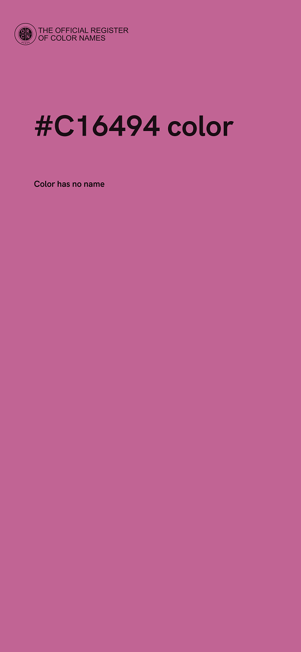 #C16494 color image