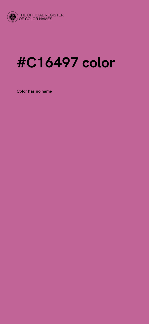 #C16497 color image