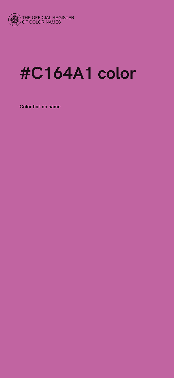 #C164A1 color image