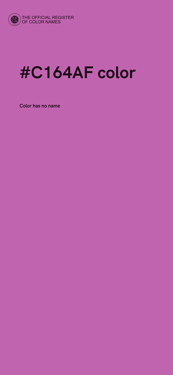 #C164AF color image