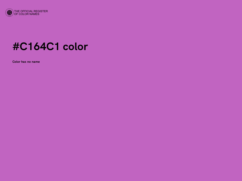 #C164C1 color image