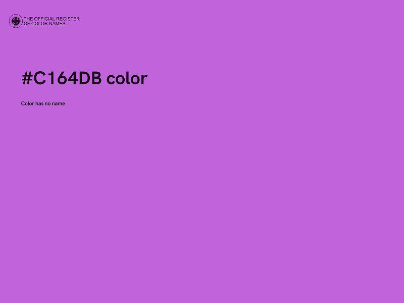 #C164DB color image