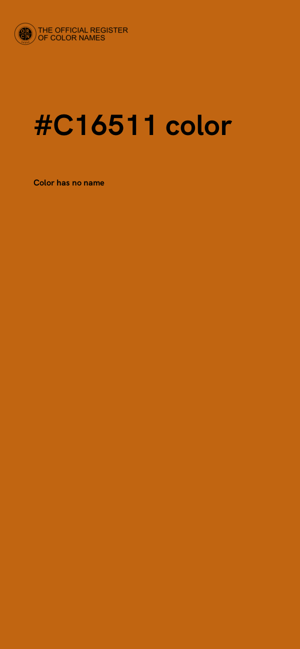 #C16511 color image