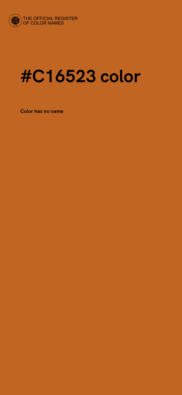 #C16523 color image