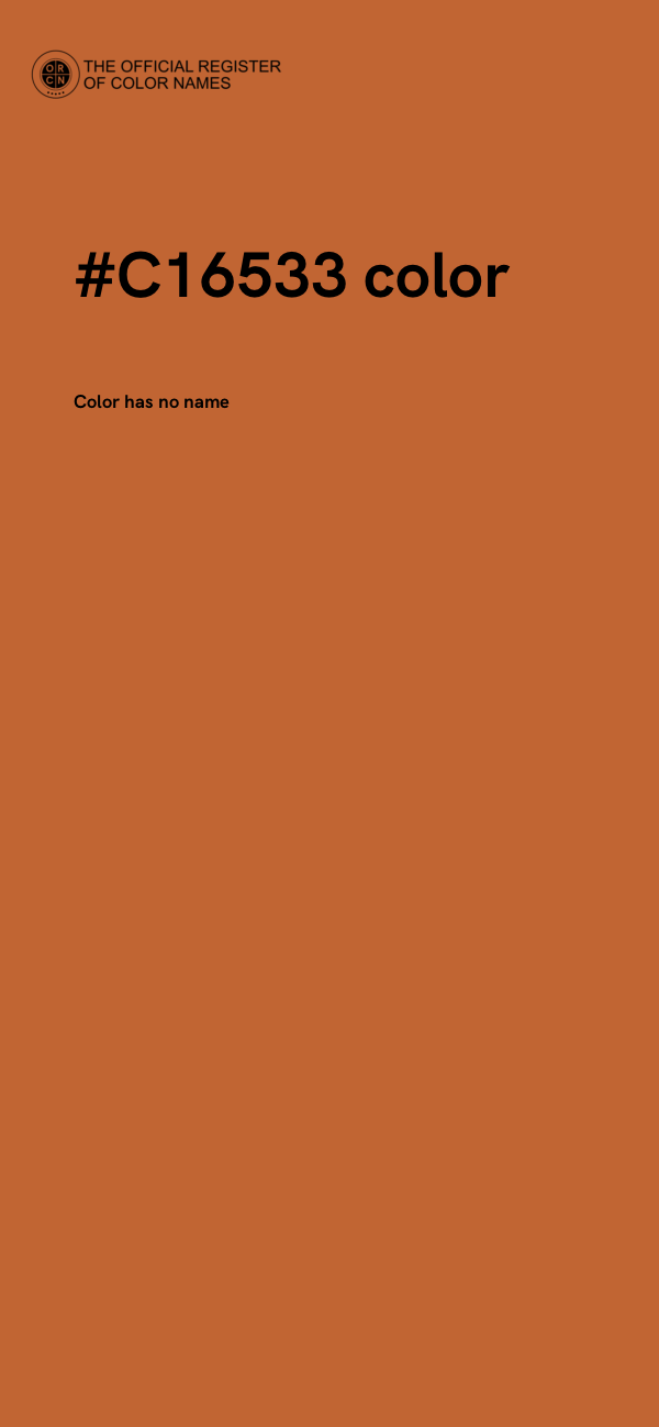 #C16533 color image