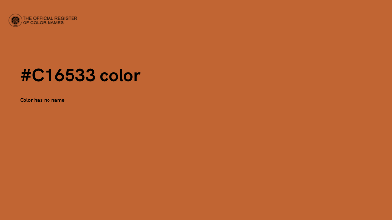 #C16533 color image