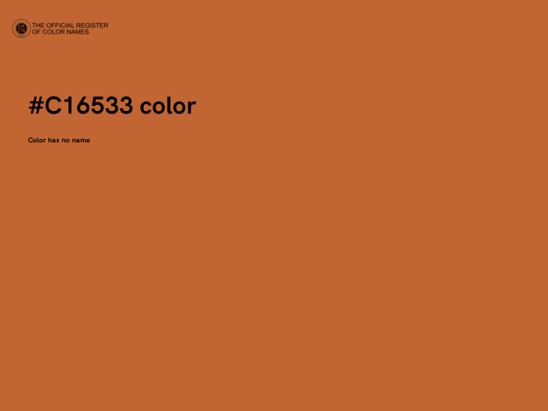 #C16533 color image