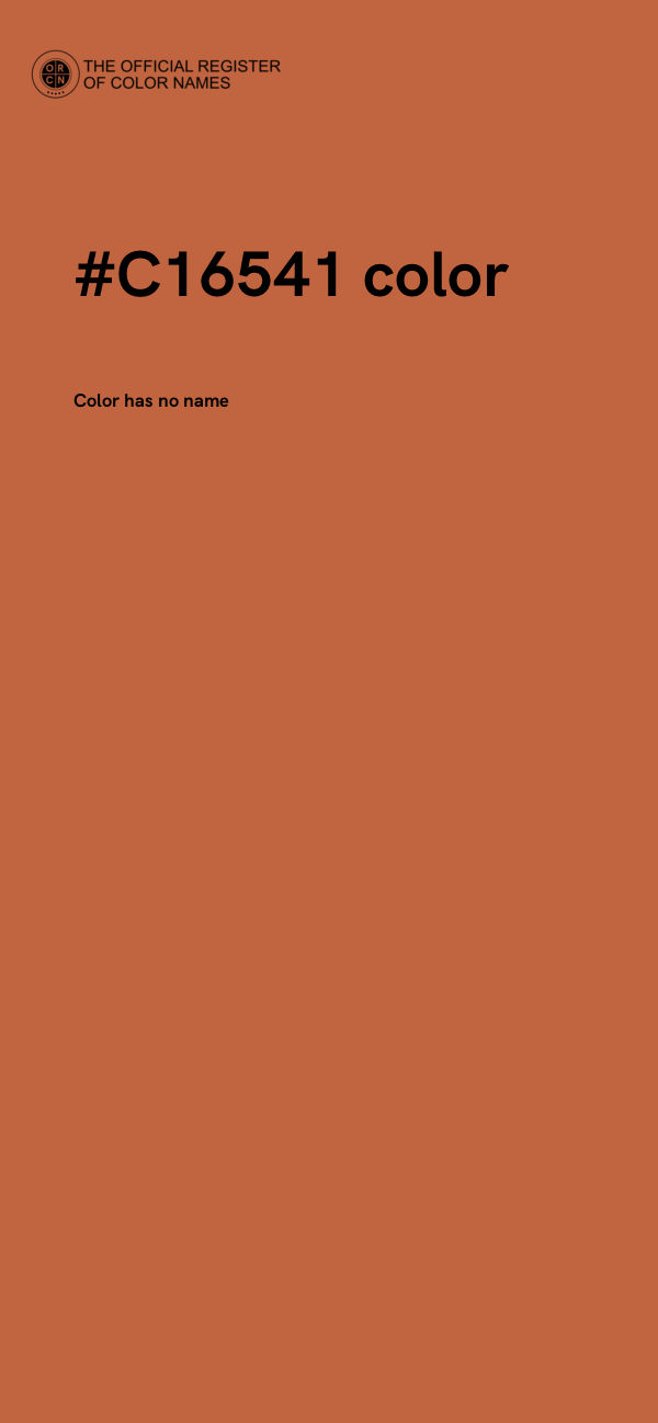 #C16541 color image