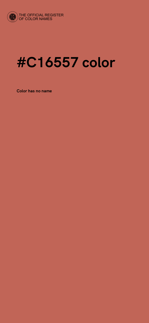 #C16557 color image