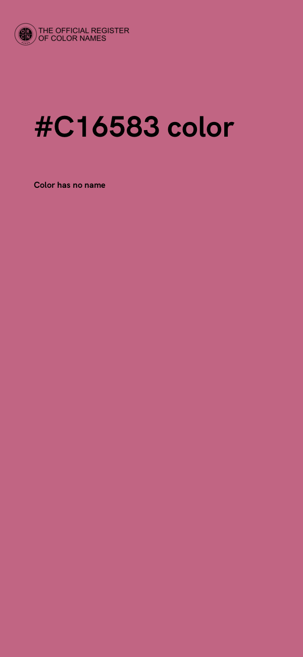 #C16583 color image