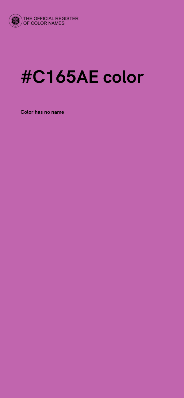 #C165AE color image