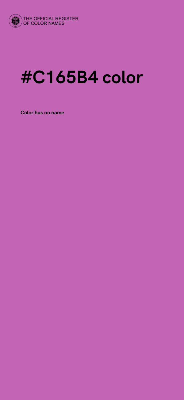 #C165B4 color image
