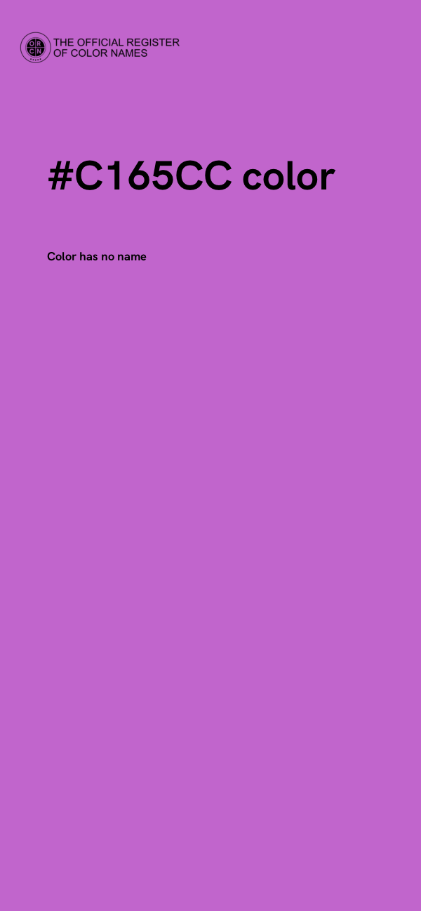 #C165CC color image