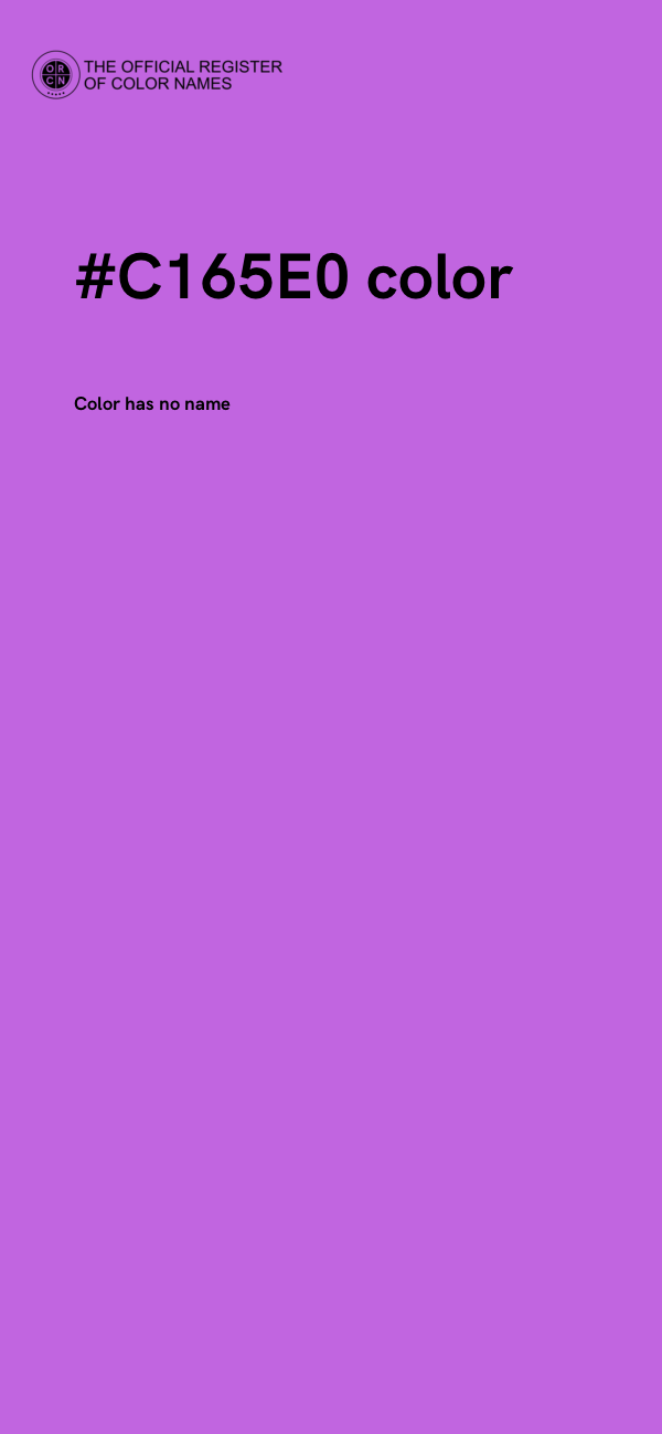 #C165E0 color image