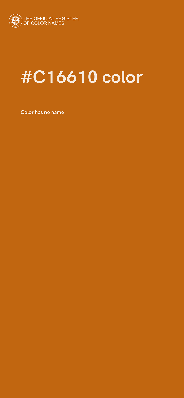 #C16610 color image