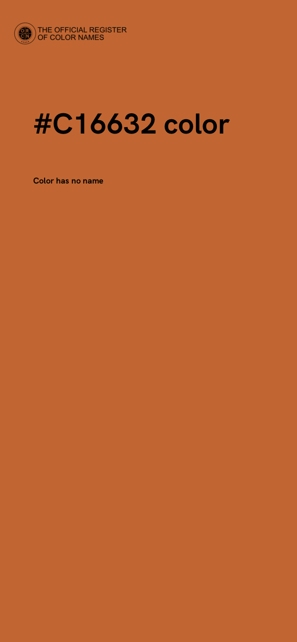 #C16632 color image