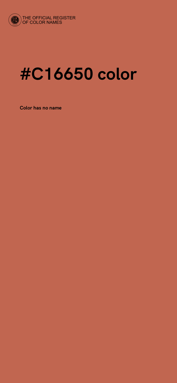#C16650 color image