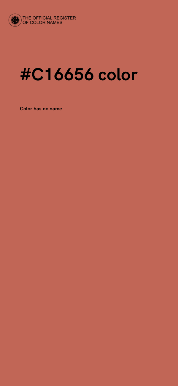 #C16656 color image