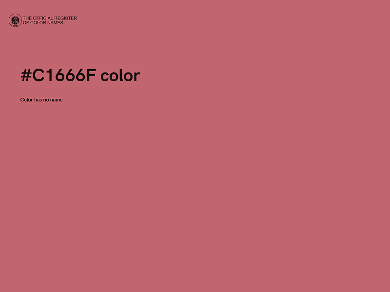 #C1666F color image