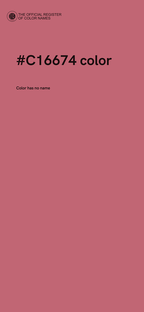 #C16674 color image