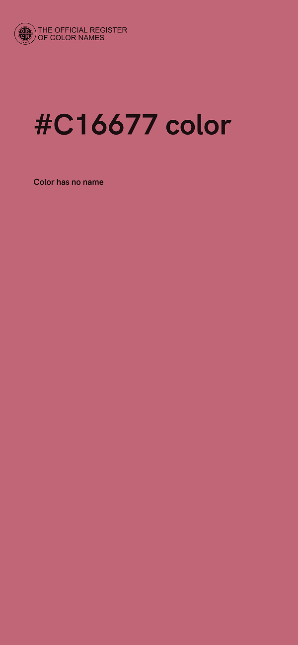 #C16677 color image