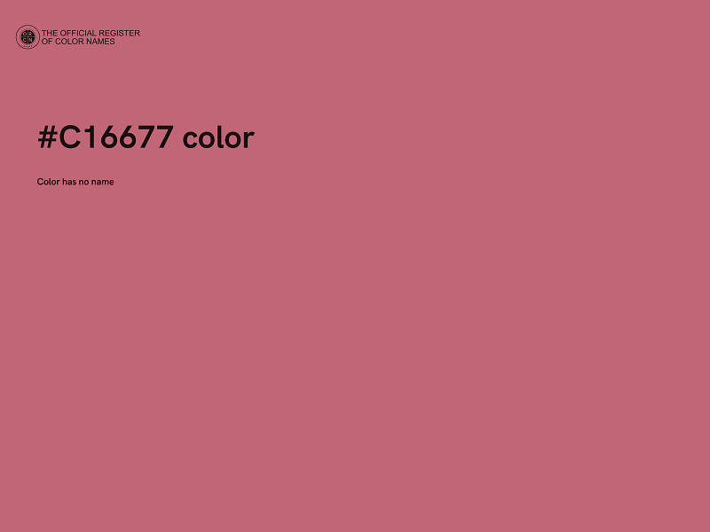 #C16677 color image