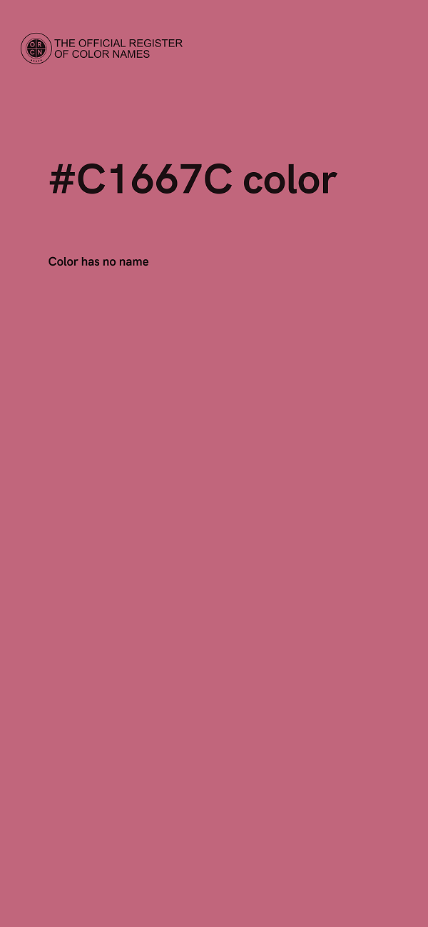 #C1667C color image