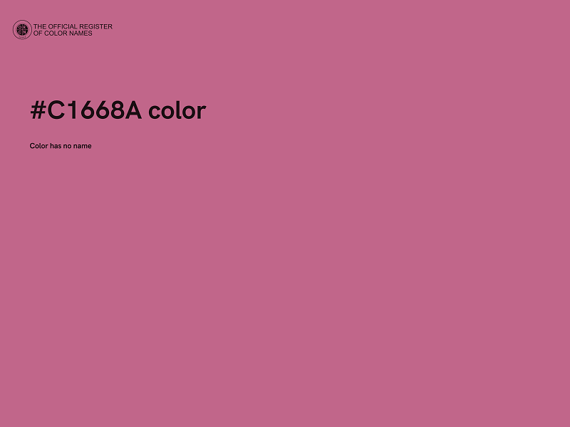 #C1668A color image
