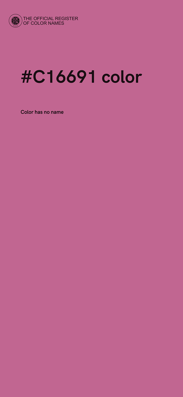 #C16691 color image
