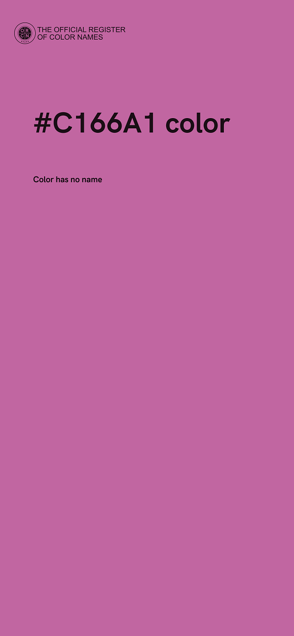 #C166A1 color image