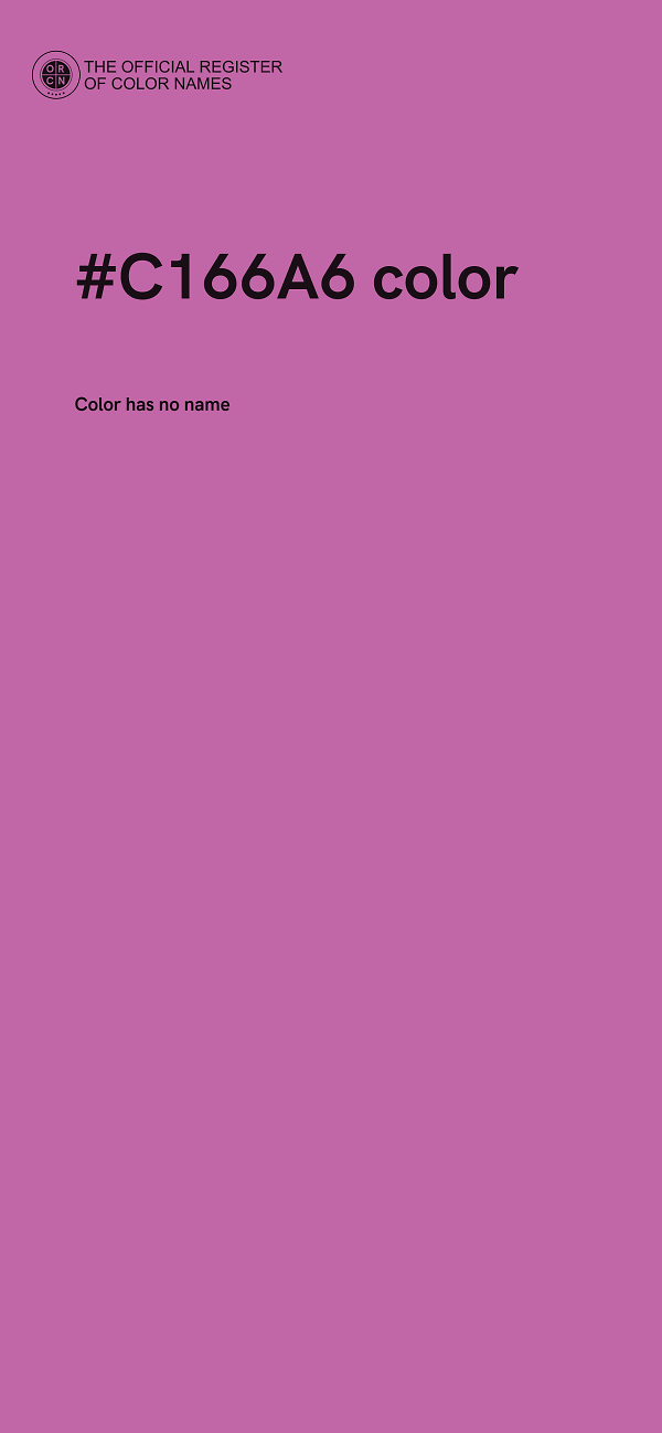 #C166A6 color image
