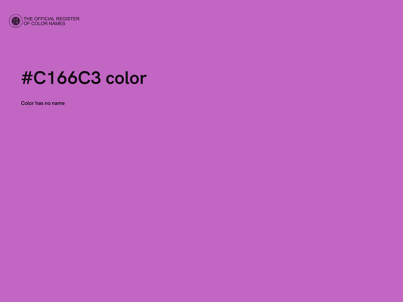 #C166C3 color image