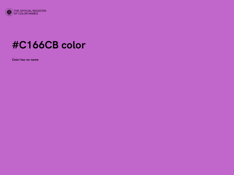 #C166CB color image