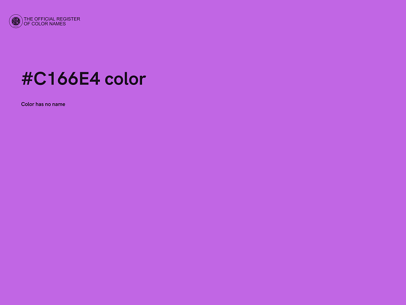 #C166E4 color image