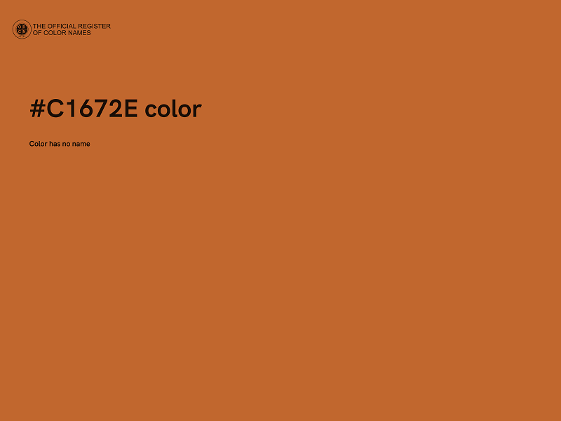 #C1672E color image