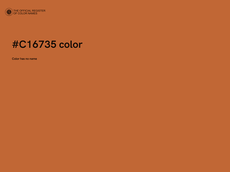 #C16735 color image