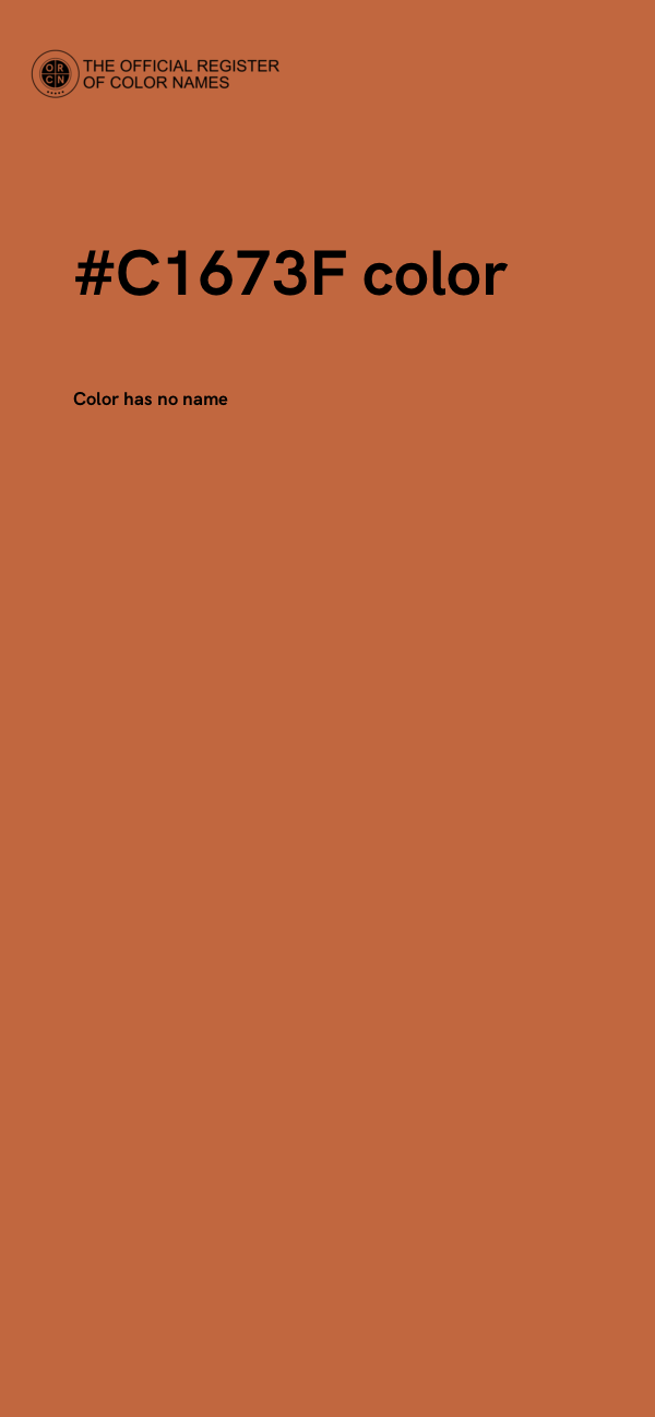 #C1673F color image