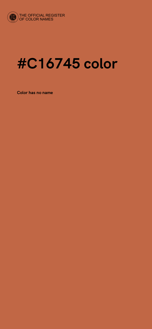 #C16745 color image