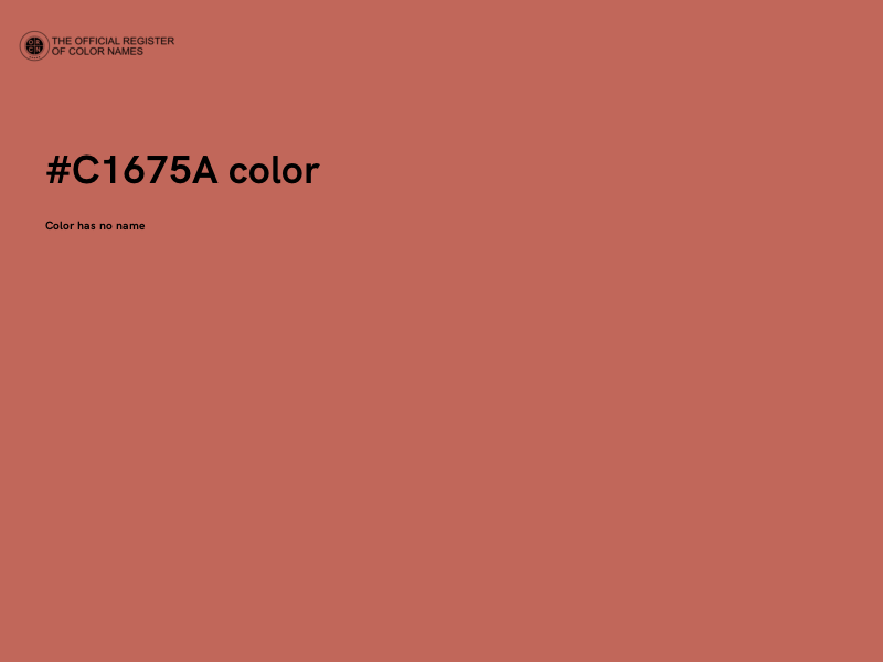#C1675A color image