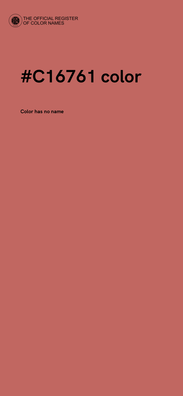 #C16761 color image