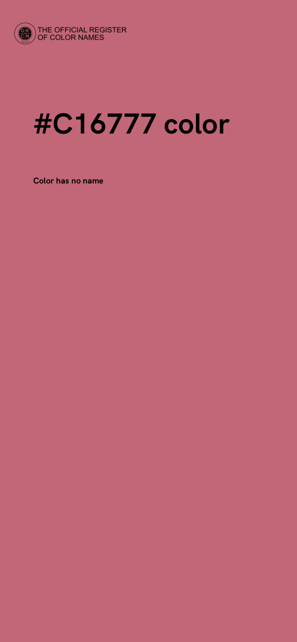 #C16777 color image