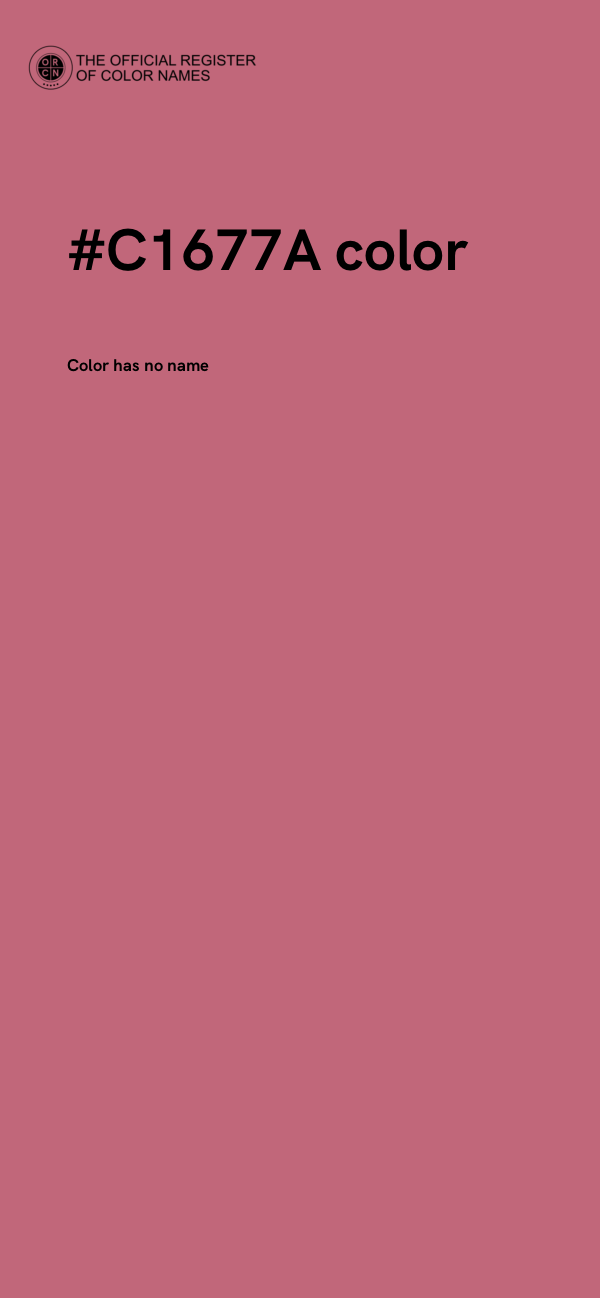 #C1677A color image